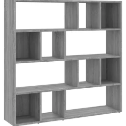 vidaXL Estantería/divisor de espacios 105x24x102 cm Gris sonoma Clearance
