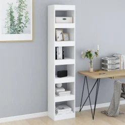 vidaXL Estantería/divisor de espacios 40x30x198 cm Blanco Clearance