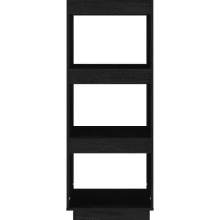 vidaXL Estantería/divisor de espacios madera pino 40x35x103 cm Negro Sale