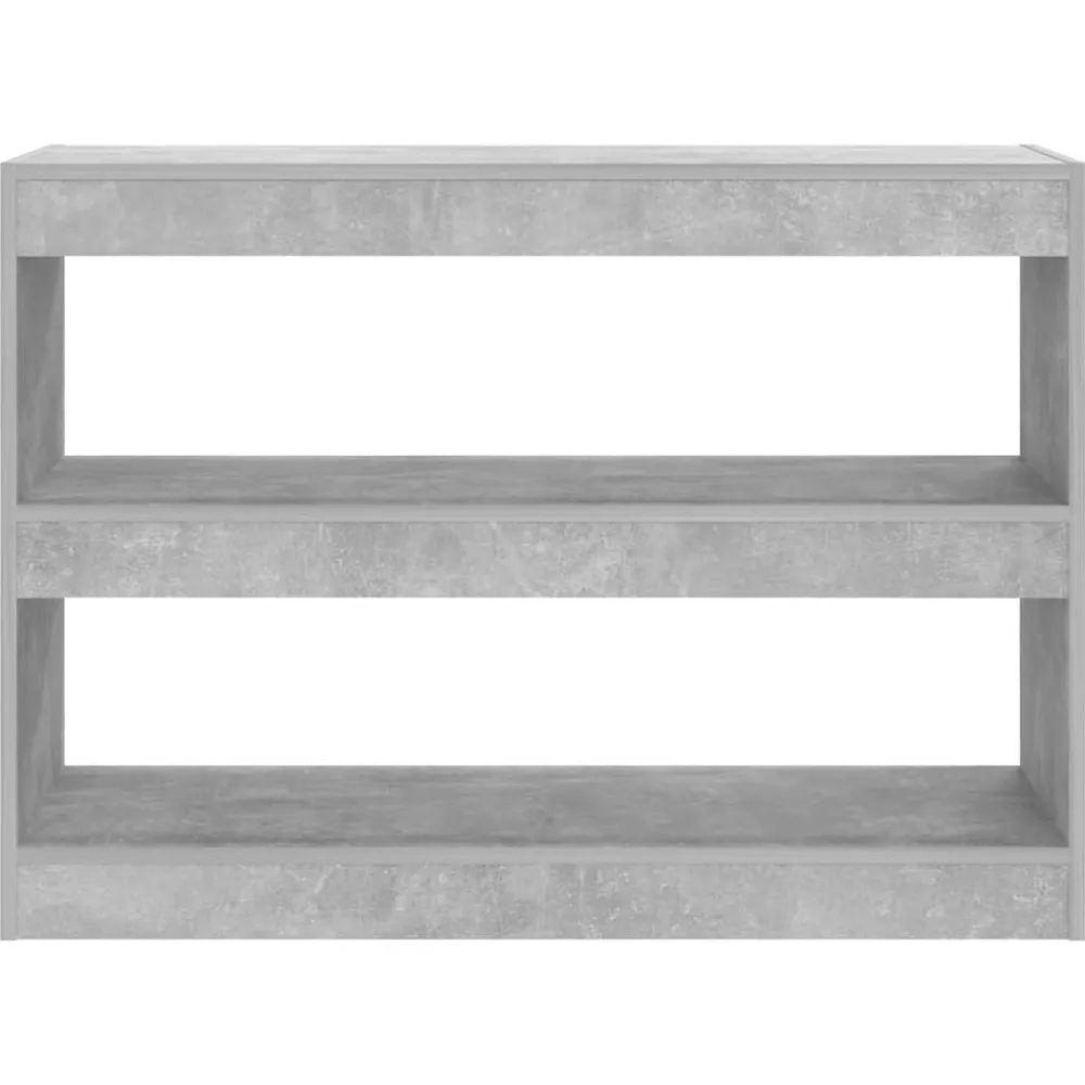 vidaXL Estanterías-Estantería/divisor de espacios gris hormigón 100x30x72 cm