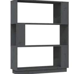 vidaXL Estanterías-Estantería/divisor de espacios madera pino 80x25x101 cm