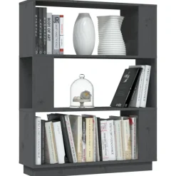 vidaXL Estanterías-Estantería/divisor de espacios madera pino 80x25x101 cm