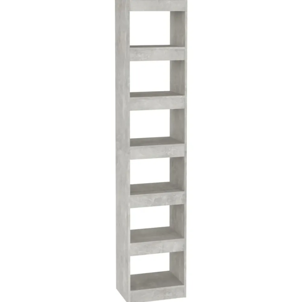 vidaXL Estantería/divisor de espacios gris hormigón 40x30x198 cm Gris hormigón Best