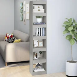 vidaXL Estantería/divisor de espacios gris hormigón 40x30x198 cm Gris hormig&oacute;n Best