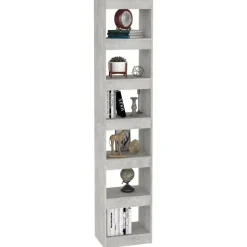 vidaXL Estantería/divisor de espacios gris hormigón 40x30x198 cm Gris hormigón Best