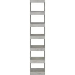 vidaXL Estantería/divisor de espacios gris hormigón 40x30x198 cm Gris hormigón Best
