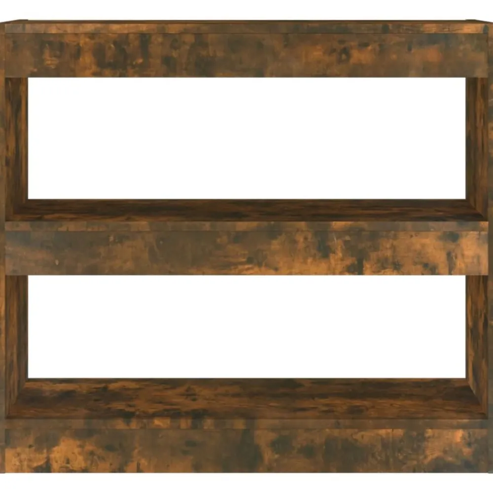 vidaXL Estantería/divisor de espacios color 80x30x72 cm Roble ahumado New