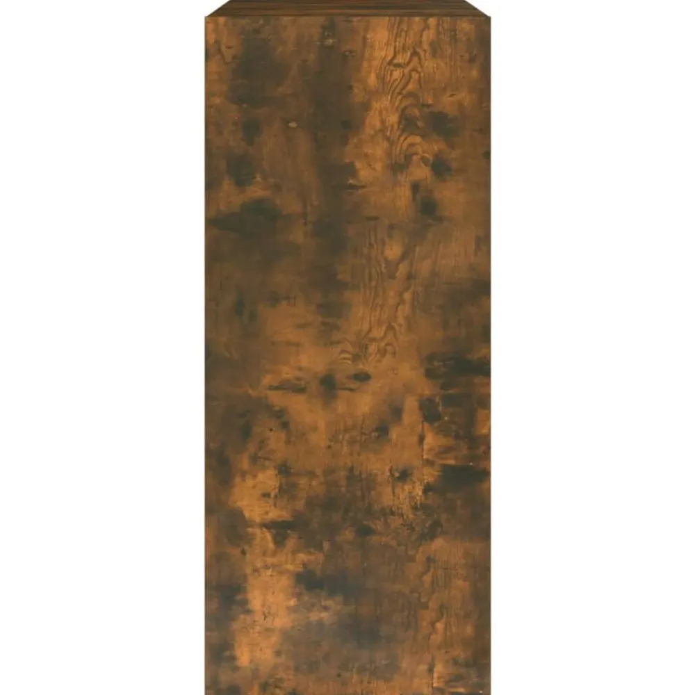 vidaXL Estantería/divisor de espacios color 80x30x72 cm Roble ahumado New