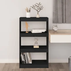 vidaXL Estanterías-Estantería/divisor de espacios madera pino 60x30x103,5 cm