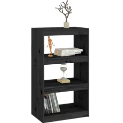 vidaXL Estanterías-Estantería/divisor de espacios madera pino 60x30x103,5 cm