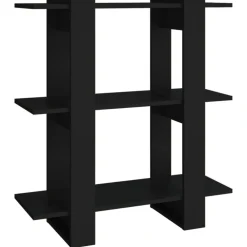 vidaXL Estantería/divisor de espacios 80x30x87 cm Negro Outlet