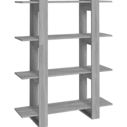vidaXL Estantería/divisor de espacios 100x30x123,5 cm Gris sonoma Sale