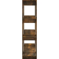 vidaXL Estantería/divisor de espacios 100x30x123,5 cm Roble ahumado Online