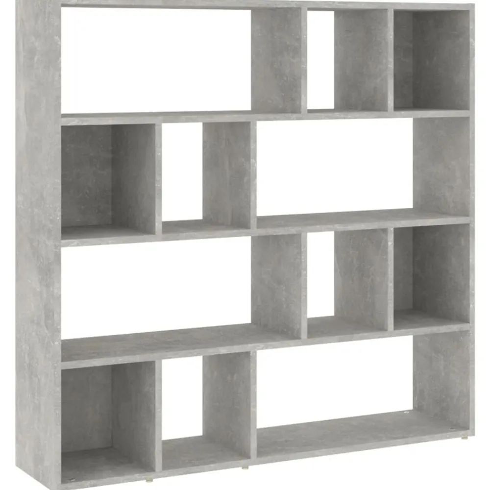 vidaXL Estantería/divisor de espacios gris hormigón 105x24x102 cm Gris hormigón Best