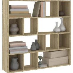 vidaXL Estantería/divisor de espacios 105x24x102 cm Roble Sonoma Clearance