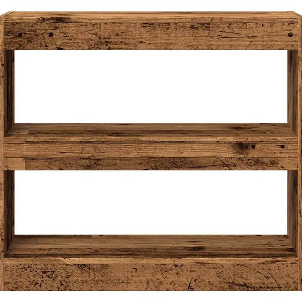 vidaXL Estantería/divisor de espacios 80x30x72 cm Madera antigua Online