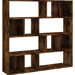 vidaXL Estantería/divisor de espacios 105x24x102 cm Roble ahumado Hot