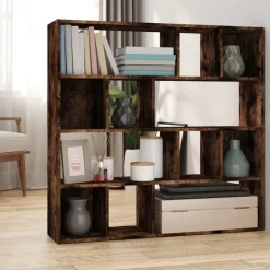 vidaXL Estantería/divisor de espacios 105x24x102 cm Roble ahumado Hot
