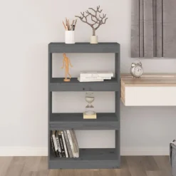 vidaXL Estanterías-Estantería/divisor de espacios madera pino 60x30x103,5cm