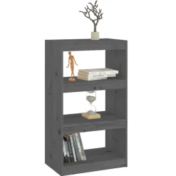 vidaXL Estanterías-Estantería/divisor de espacios madera pino 60x30x103,5cm