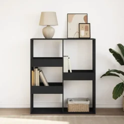 vidaXL Estantería/divisor de espacios 100x33x115 cm Negro Clearance