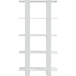 vidaXL Estanterías-Estantería/divisor de espacio madera contrachapada 80x30x160 cm