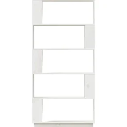 vidaXL Estanterías-Estantería/divisor de espacios madera pino 80x25x163,5cm