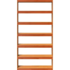 vidaXL Estantería/divisor espacios madera maciza pino 100x30x199,5 cm Marrón