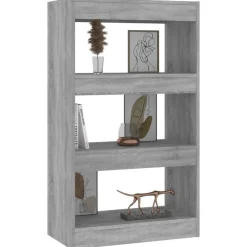 vidaXL Estantería/divisor madera ingeniería 60x30x103 cm Gris sonoma Best