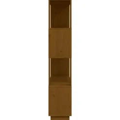 vidaXL Estanterías-Estantería/divisor madera de pino marrón miel 80x25x132 cm