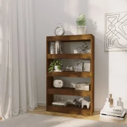 vidaXL Estanterías-Estantería/divisor madera ingeniería 80x30x135 cm