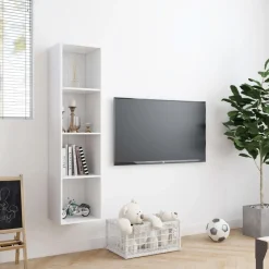 vidaXL Estanterías-Estantería/mueble para TV 143x30x36 cm