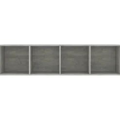 vidaXL Estantería/mueble para TV gris hormigón 143x30x36 cm Gris hormig&oacute;n Discount