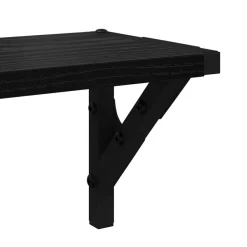 vidaXL Estanterías de pared 2 pcs 60 x 15 x 15,5 cm Roble negro Sale