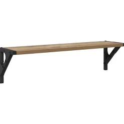 vidaXL Estanterías de pared 2 pcs Roble artesanal 60 x 15 x 15,5 cm Roble artisan