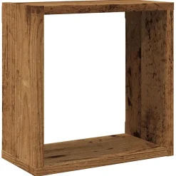 vidaXL Estanterías-Estantes cubo de pared 2 uds 30x15x30 cm