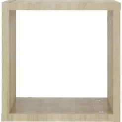 vidaXL Estantes cubo de pared 2 unidades 30x15x30 cm Roble Sonoma