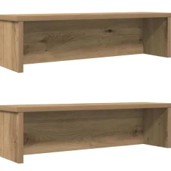 vidaXL Estantes de cocina apilables 2 uds roble artesanal 50x15x16 cm Roble artisan Online