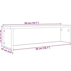 vidaXL Estantes de cocina apilables 2 uds roble artesanal 50x15x16 cm Roble artisan Online