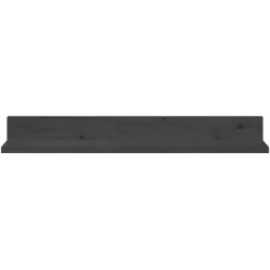 vidaXL Estantes de pared 2 uds madera maciza de pino 80x11x9 cm Gris Sale
