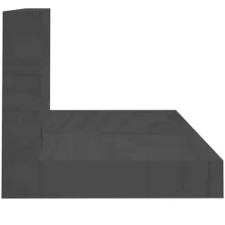 vidaXL Estantes de pared 2 uds madera maciza de pino 80x11x9 cm Gris Sale