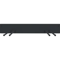 vidaXL Accesorios De Bricolaje-Estantes de pared de jardín para herramientas 4 uds acero negro