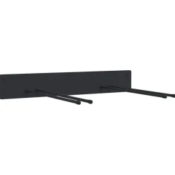 vidaXL Accesorios De Bricolaje-Estantes de pared de jardín para herramientas 4 uds acero negro