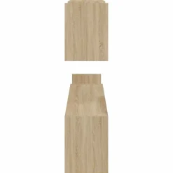 vidaXL Estantes de pared 2 uds madera de ingeniería roble 100x15x20 cm Roble Sonoma Best