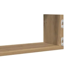 vidaXL Estantes de pared 3 uds madera ingeniería artisian 58x18x18 cm Roble Online