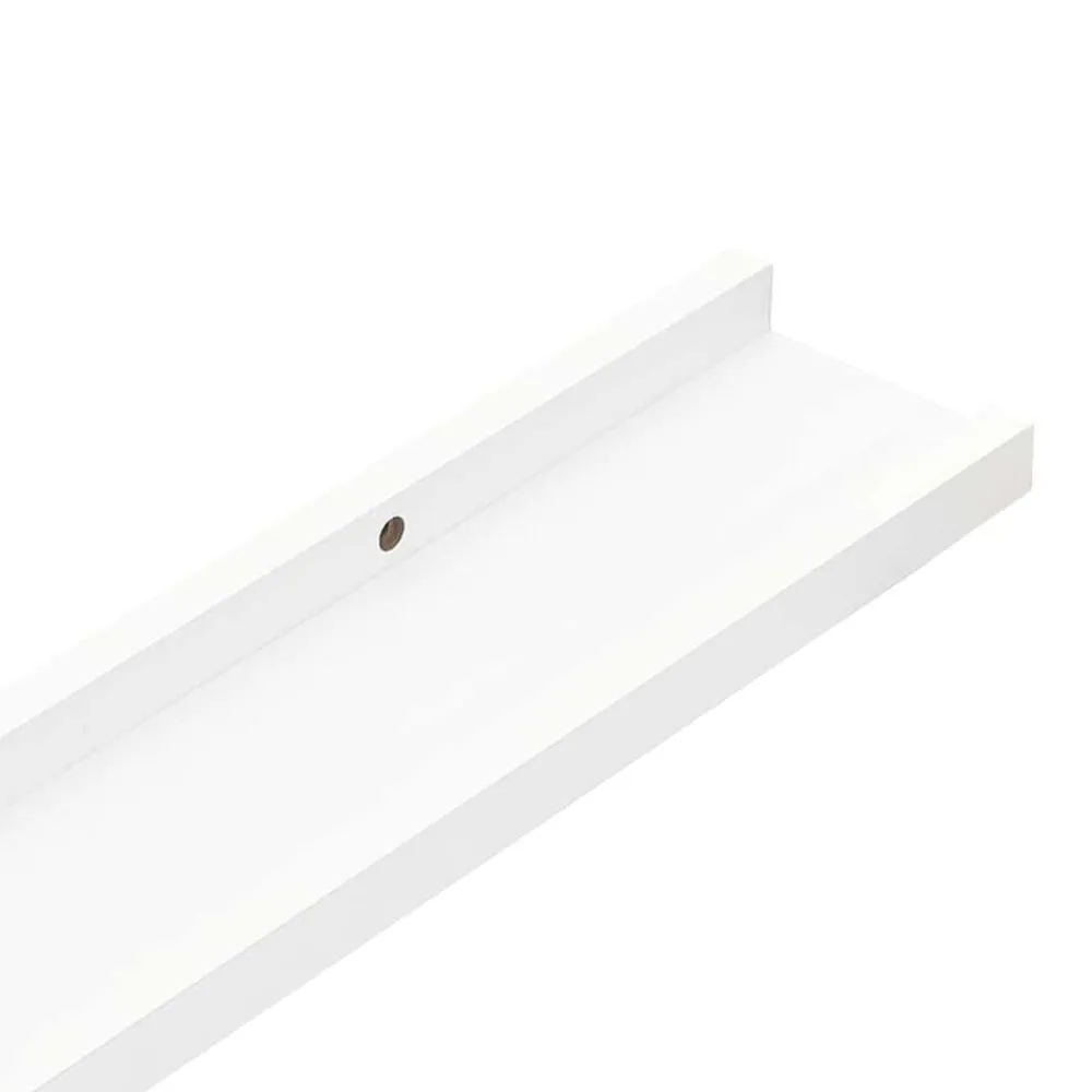 vidaXL Estantes de pared 2 unidades 100x9x3 cm Blanco Discount