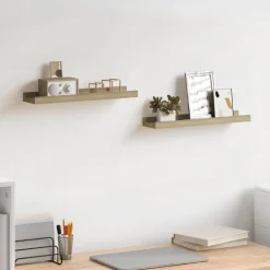 vidaXL Estanterías-Estantes de pared 2 unidades 40x9x3 cm