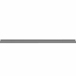 vidaXL Estantes de pared 2 unidades 100x9x3 cm Gris New