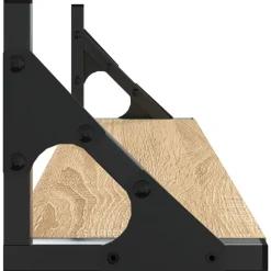 vidaXL Estanterías-Estantes de pared 2 unidades 60x15x15,5 cm
