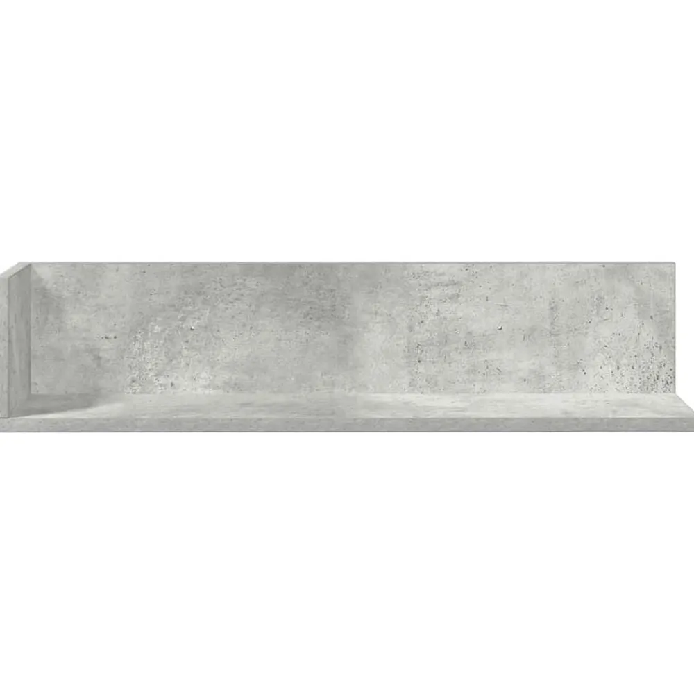 vidaXL Estantes de pared 2 uds madera gris hormigón 75x16,5x16,5 cm Gris hormigón Online